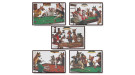 Набор зеркальных панно DOGS 49x35см 5шт.